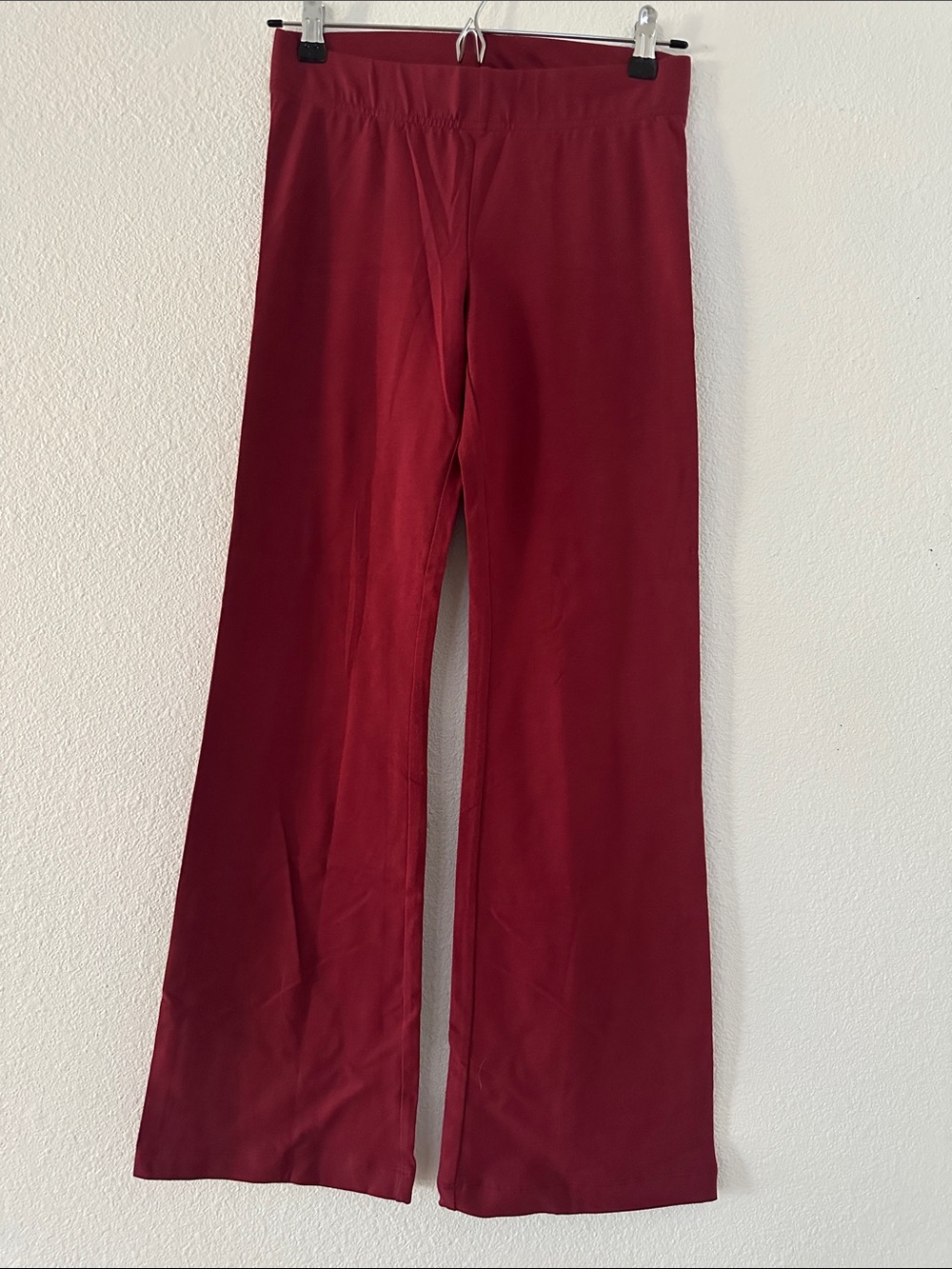 NWT! OLD NAVY High-Rise Wide Leg Maroon Yoga Workout Pants, size S Petite